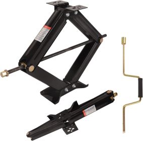 2Pcs Scissor Jack, 6500 lbs * 2, Leveling Scissor Jacks Set with Handle,RV Trailer Camper Stabilizer, for Trucks Cars MPVs Sedans,Station Wagon