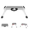 New Folding Aluminum Platform Step Stool RV Ladder With Reflective Stripe+Handle