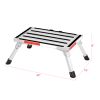 New Folding Aluminum Platform Step Stool RV Ladder With Reflective Stripe+Handle