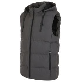 Helios- Paffuto Heated Vest- The Heated Coat (Color: Gray, size: large)