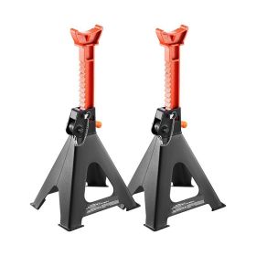 Adjustable Height Jack Stands for lifting Pickup Truck Car (Color: Black, Load Capacity: 6 Ton)