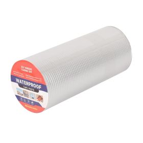 Waterproof Tape for Leaks Aluminum Butyl Tape with Adhesive for RV Repair, Glass Repairs, Air Mattress Patch, Window Caulking, Boat Sealing, Roof Patc (size: 12in x 32.8ft)