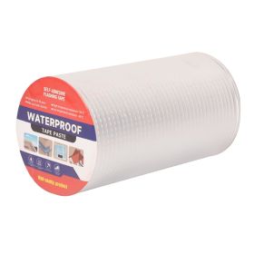 Waterproof Tape for Leaks Aluminum Butyl Tape with Adhesive for RV Repair, Glass Repairs, Air Mattress Patch, Window Caulking, Boat Sealing, Roof Patc (size: 8in x 16.4ft)