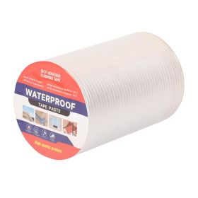 Waterproof Tape for Leaks Aluminum Butyl Tape with Adhesive for RV Repair, Glass Repairs, Air Mattress Patch, Window Caulking, Boat Sealing, Roof Patc (size: 8in x 32.8ft)