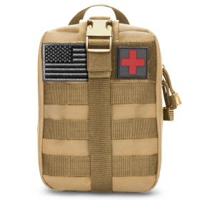 Tactical First Aid Bag IFAK Pouch (Color: KhakiSize)