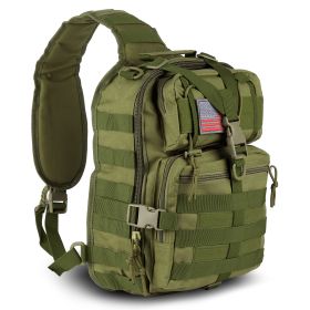 EDC Range Bag - Pistol Sling Bag Backpack (14 Liter) (Color: Army GreenSize)