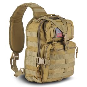 EDC Range Bag - Pistol Sling Bag Backpack (14 Liter) (Color: KhakiSize)